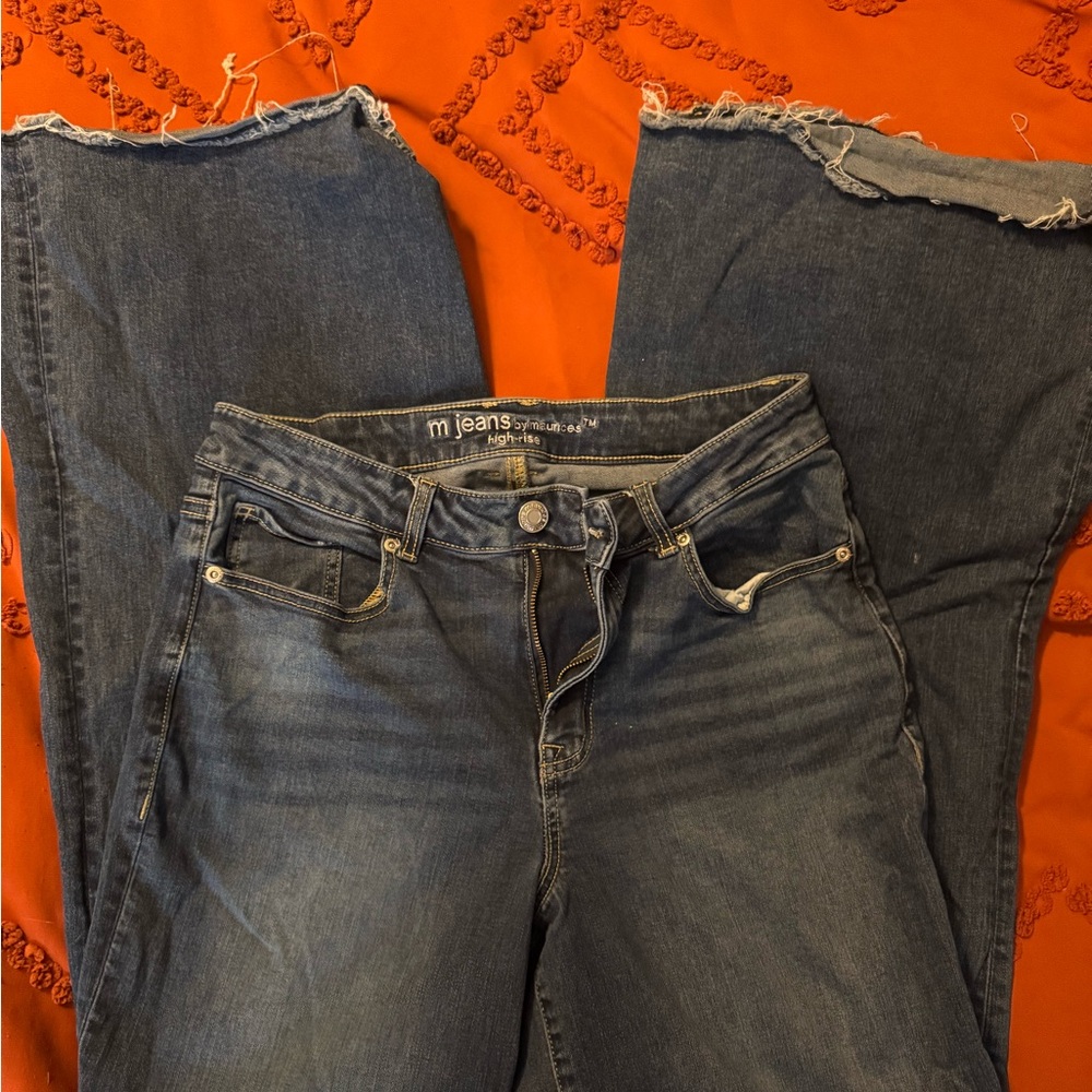 Maurices Dark Blue Flare Jeans